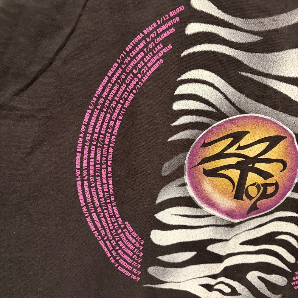 Zz Top Vintage Tour Shirt View 5